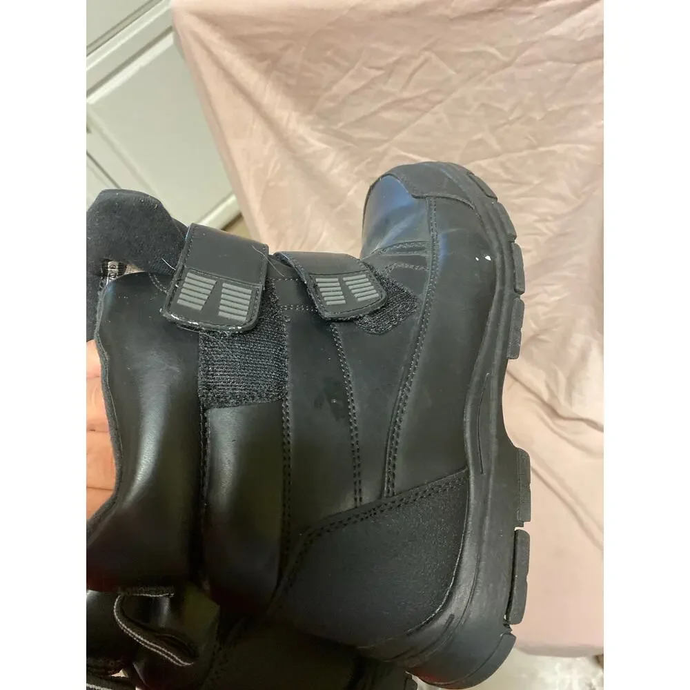 Northwest Territory Men's Thermolite Black Ankle Boots Size 9 Hook & Loop